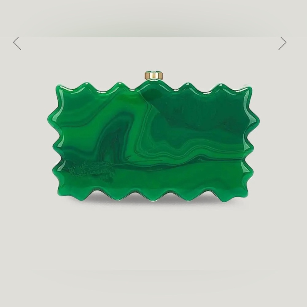 Cult Gaia Paloma Clutch. Malachite/Gold. - Picture 4 of 17